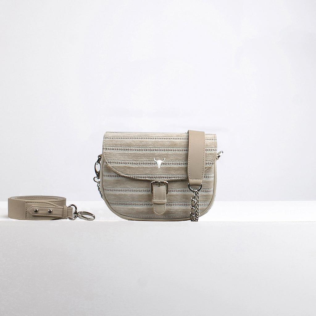 SAC XS DEAN - VELOURS BEIGE