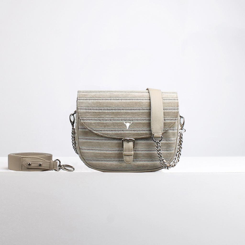 SAC DEAN - VELOURS BEIGE