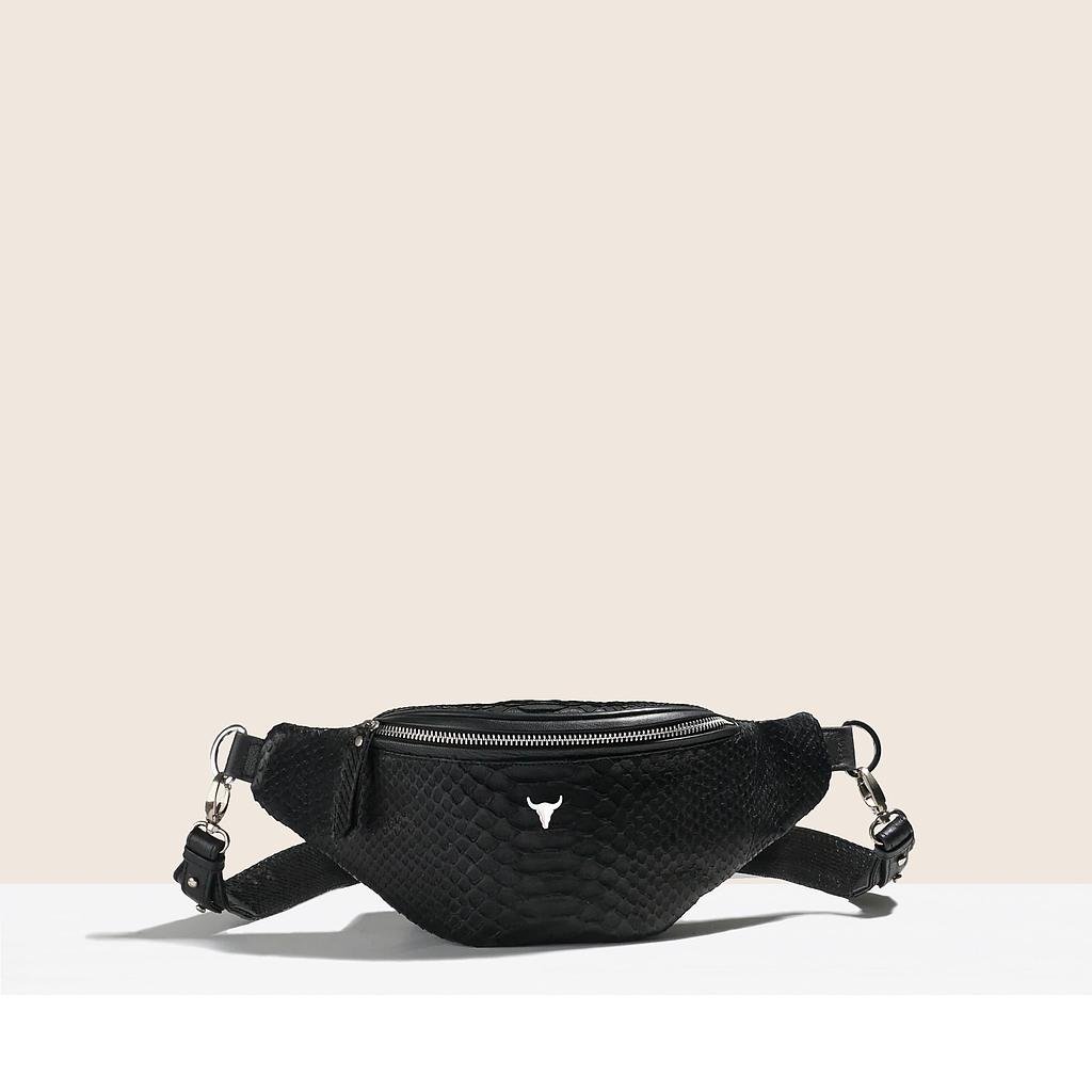 SAC BANANE HARPER - PYTHON NOIR