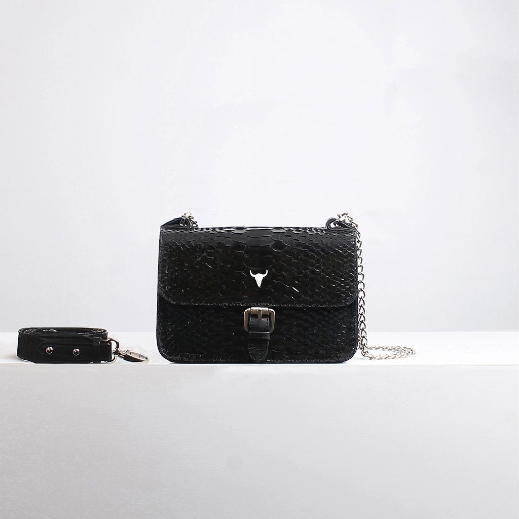 SAC XS OLIVIA - PYTHON NOIR BRILLANT