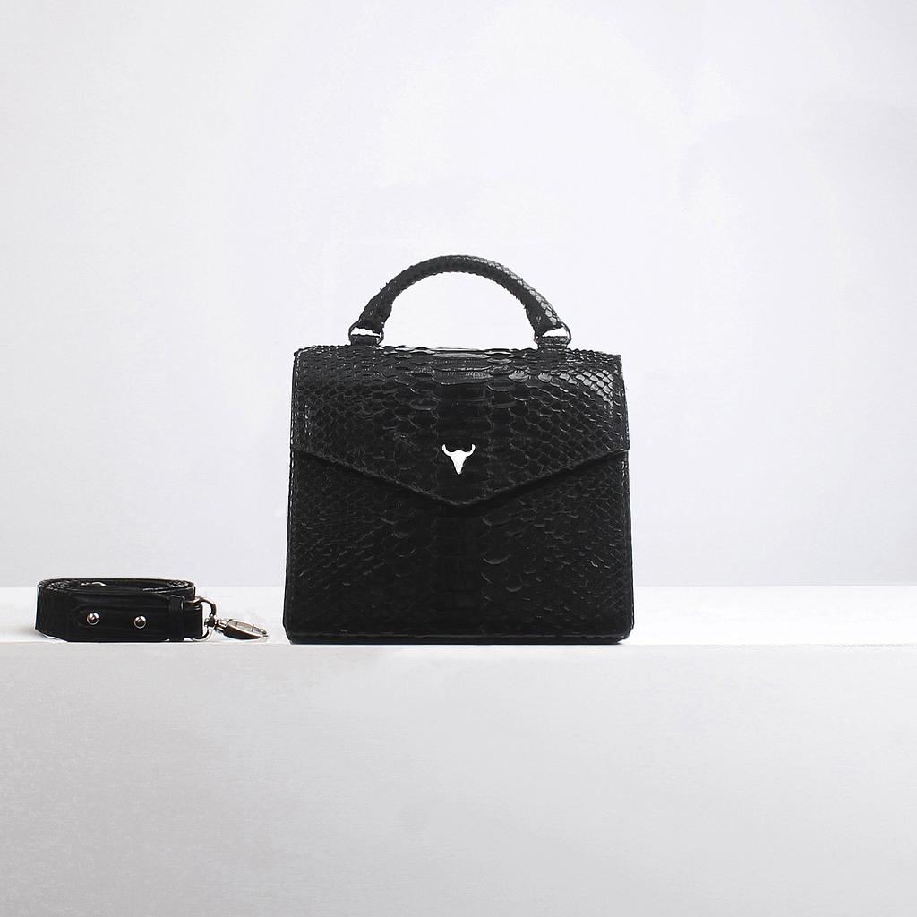 SAC XS JOÉ - PYTHON NOIR BRILLANT