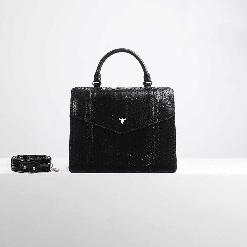 SAC JOÉ - PYTHON NOIR BRILLANT
