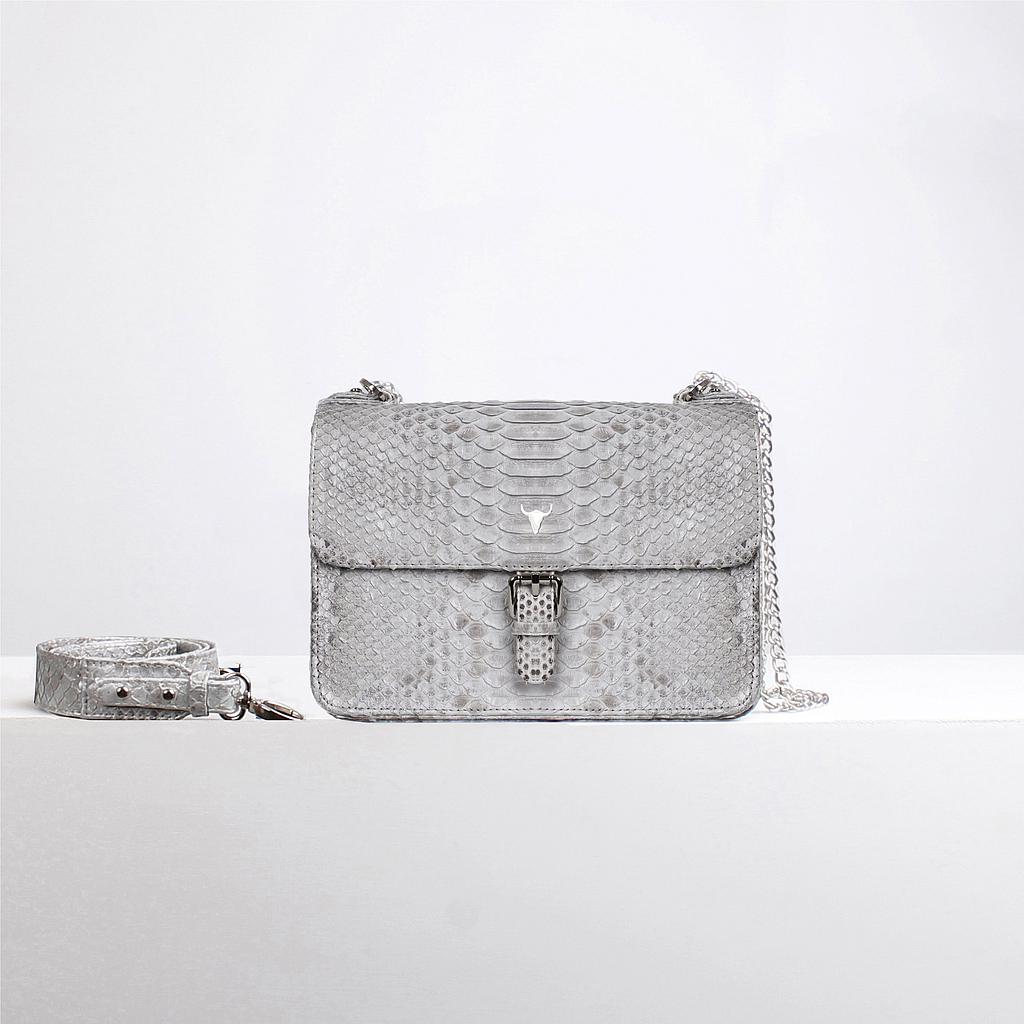 SAC OLIVIA - PYTHON NATURAL SILVER