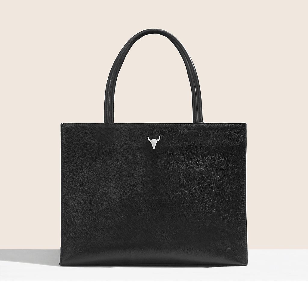 CABAS CHARLIE ORIGINAL - CUIR NOIR