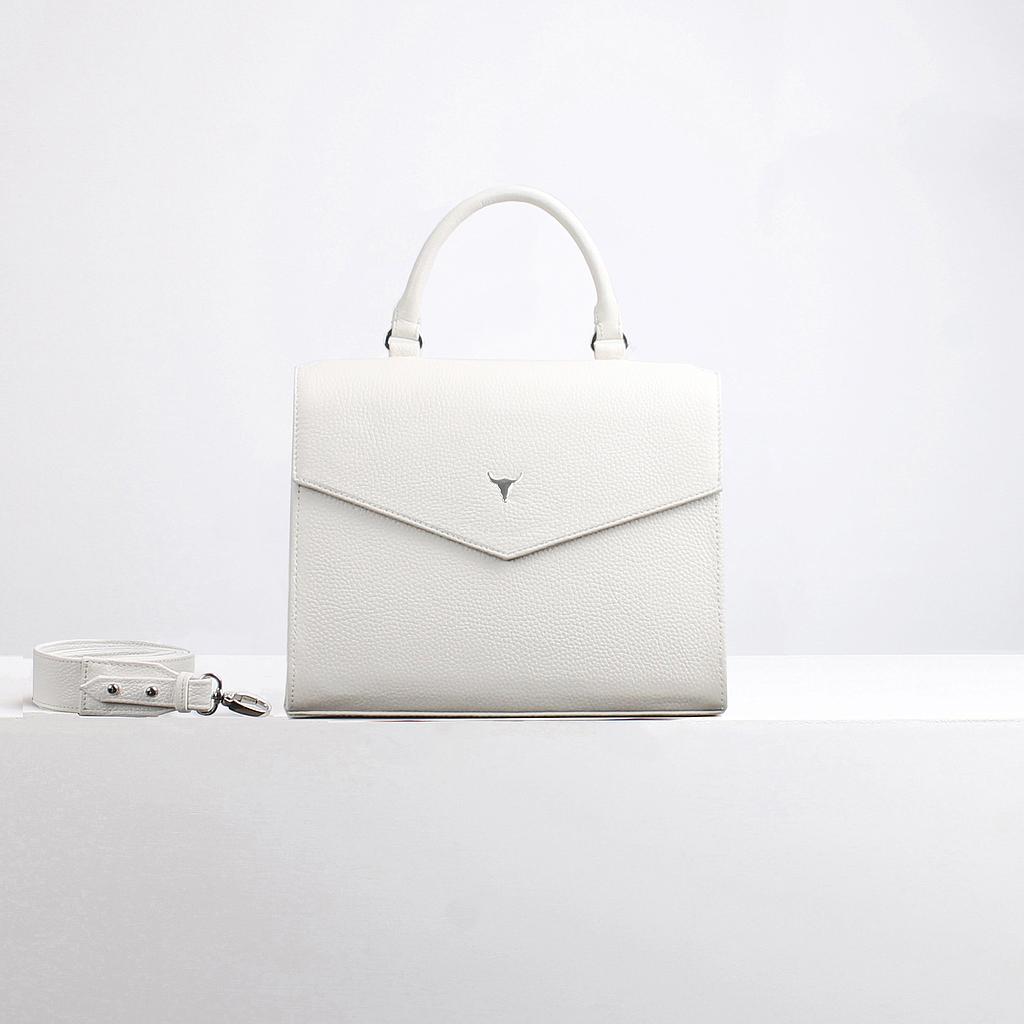 SAC JOÉ - CUIR BLANC