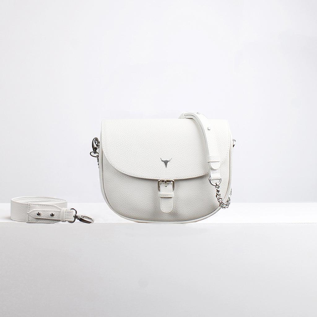 SAC DEAN - CUIR BLANC