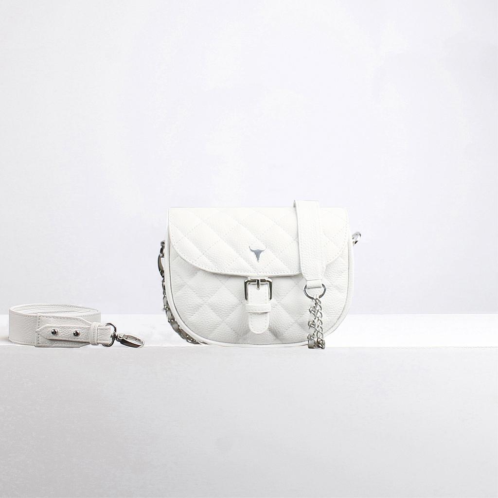 SAC XS DEAN - CUIR BLANC MATELASSÉ