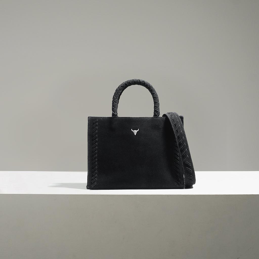 PRÉ-COMMANDE SAC MINI CHARLIE - DAIM NOIR