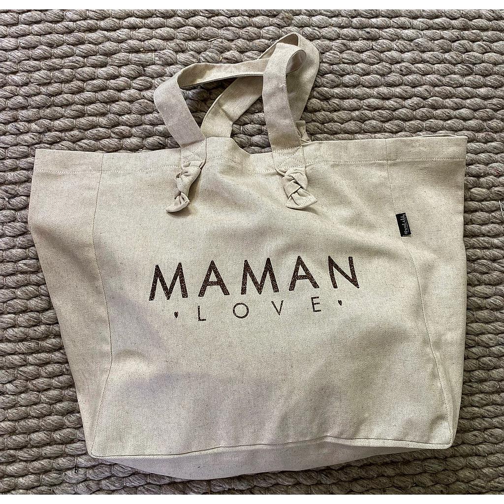 Cabas Lily moutarde Maman Love