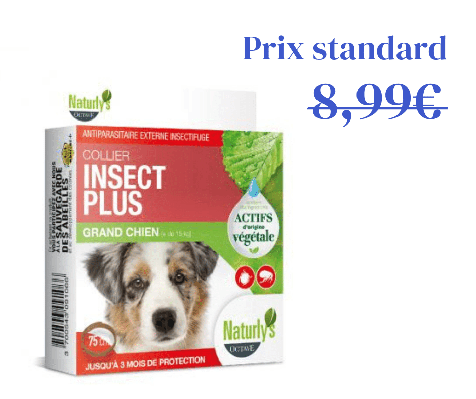 Collier Antiparasitaire Insect Plus - Grand chien (+15kg)