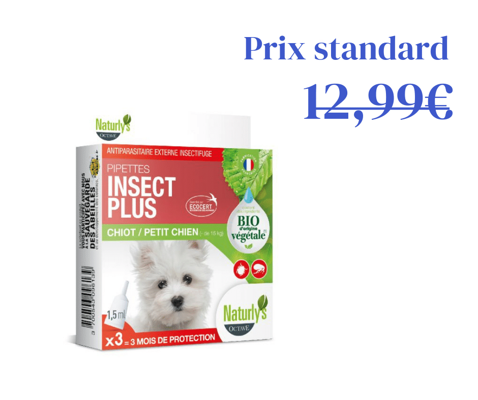 Pipettes antiparasitaires Bio Chiot et petit chien