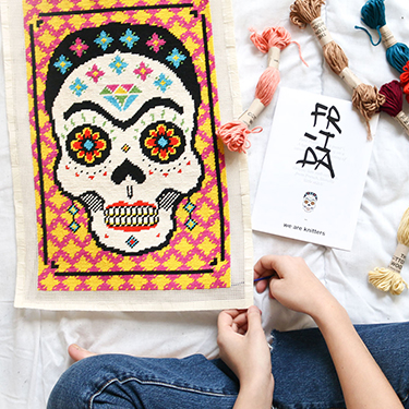 Kit Petit Point Broderie Frida Petit Point Kit We Are Knitters