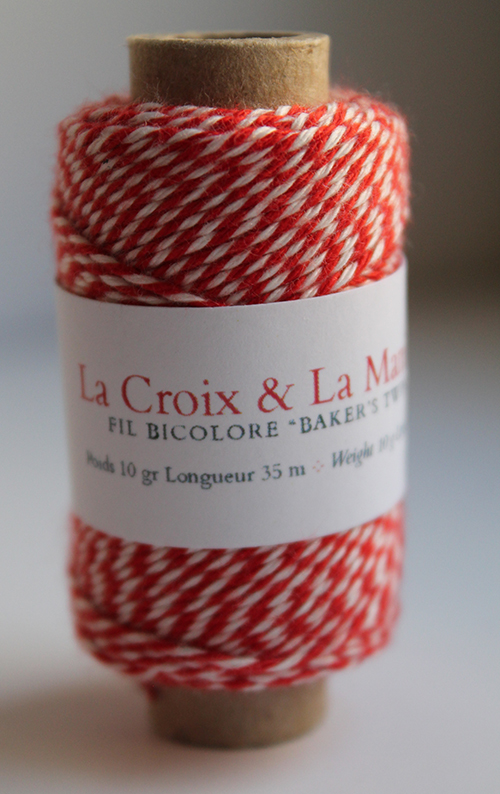 Bobine Baker's Twine Rouge et Blanc - La Croix et la Manière