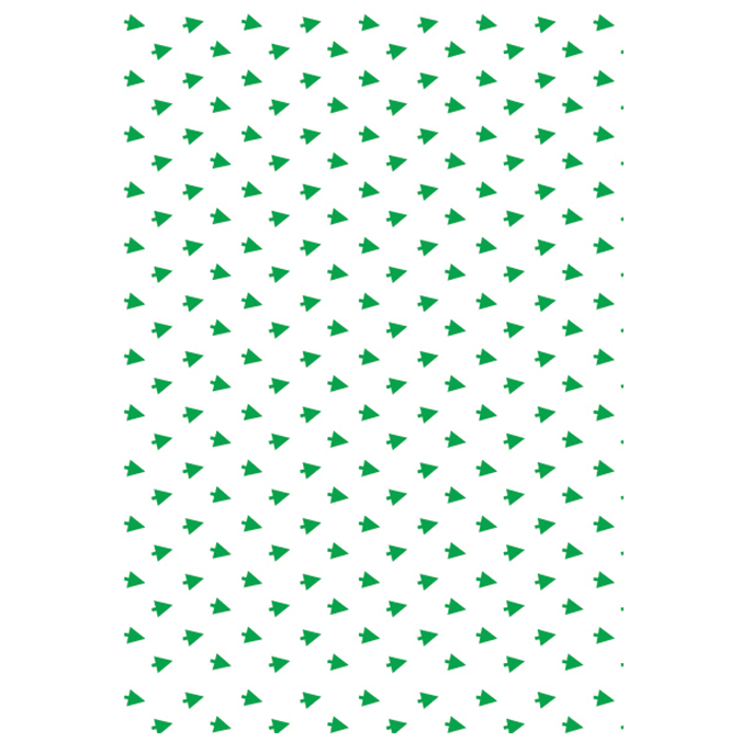 Papier de soie Clairefontaine - 4 feuilles - sapins verts