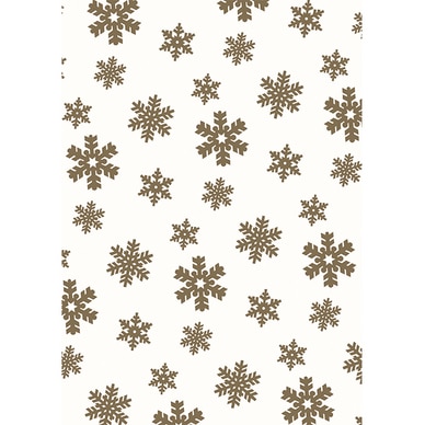 Papier de soie Clairefontaine - 4 feuilles - flocons or