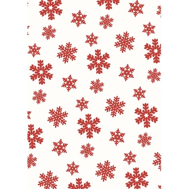 Papier de soie Clairefontaine - 4 feuilles - flocons rouges