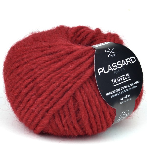 Laine Plassard - Trappeur - Rouge