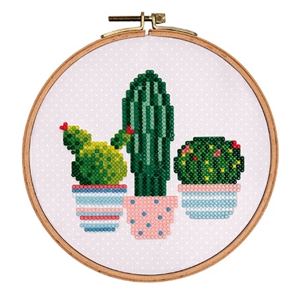 Kit Diamond Painting "Broderie Japonaise" - Cactus - Rico Design