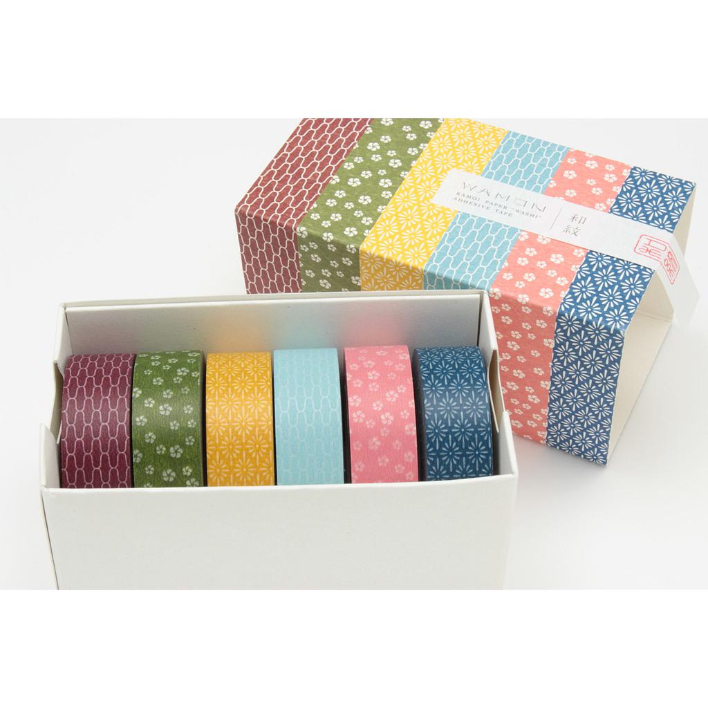 Masking Tape - Boite de 6 motifs japonais tradition wamon 3