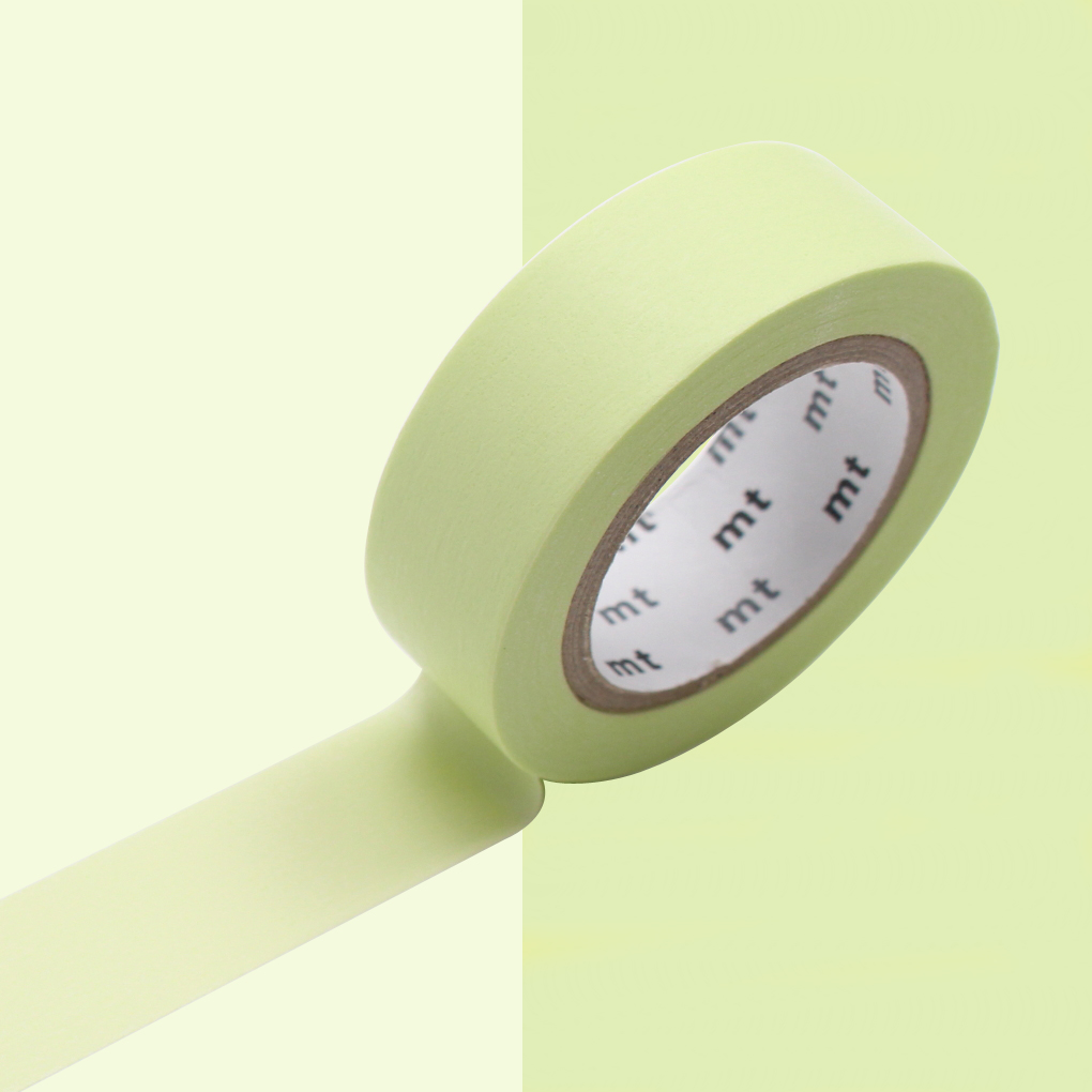 Masking Tape Vert Citron Pastel - 1,5 cm x 10 m