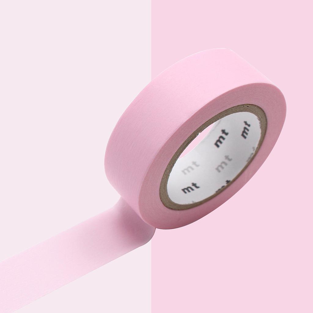 Masking Tape Rose Pastel uni - 1,5 cm x 10 m