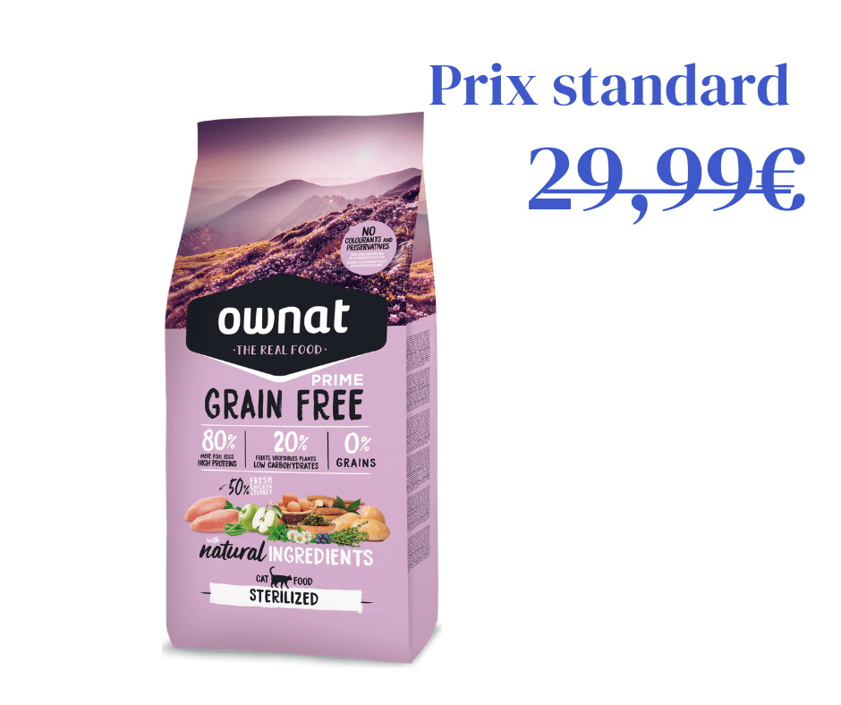 Grain Free Prime Sterilised Poulet Dinde pour chat - 3kg