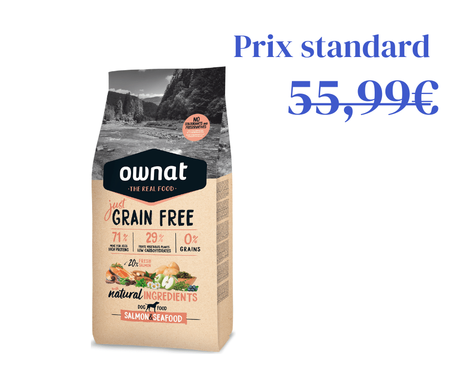 Just Grain Free au Saumon &amp; Poisson pour chien - 14kg