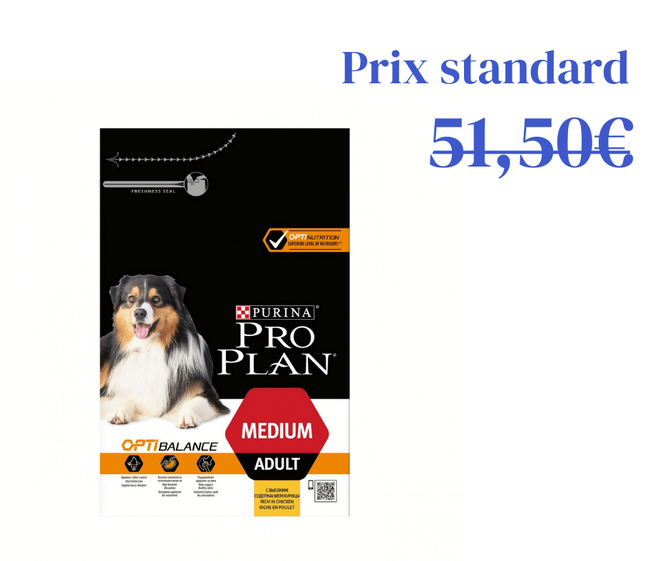 Medium Adult Optibalance 14kg - riche en poulet