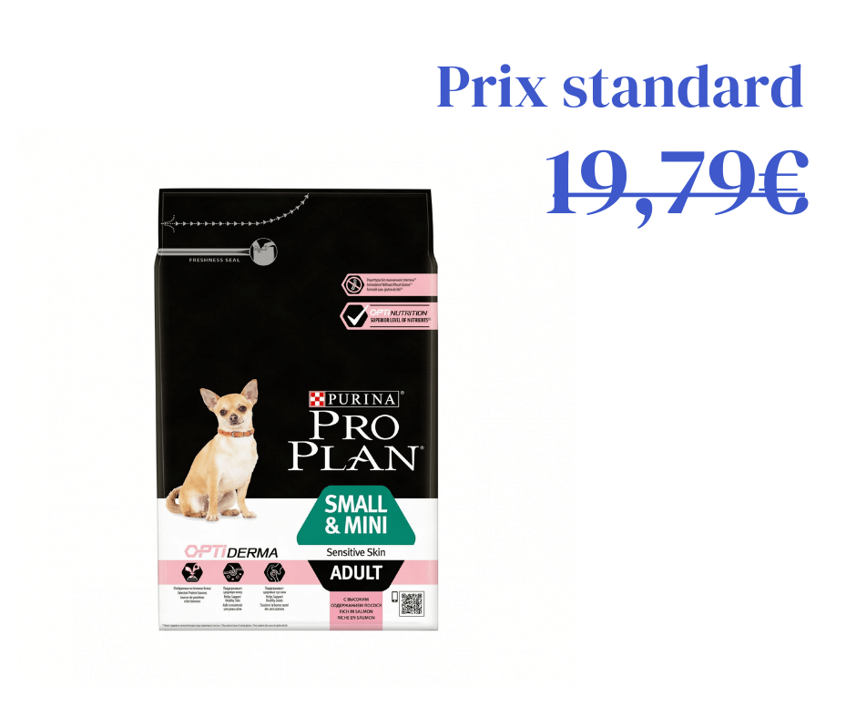 Small &amp; Mini Adult OptiDerma 3kg - riche en saumon