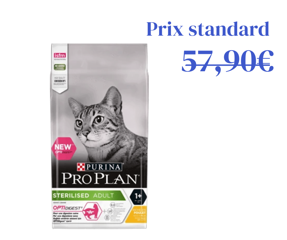 Sterilised Adult avec Optidigest 10kg - Riche en Poulet
