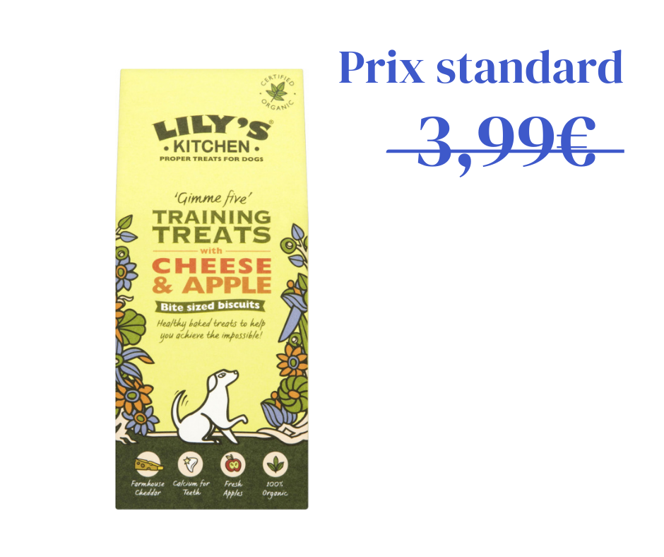 Biscuits pomme et fromage pour l'entraînement - pour chien - 100g - Bio et Naturel