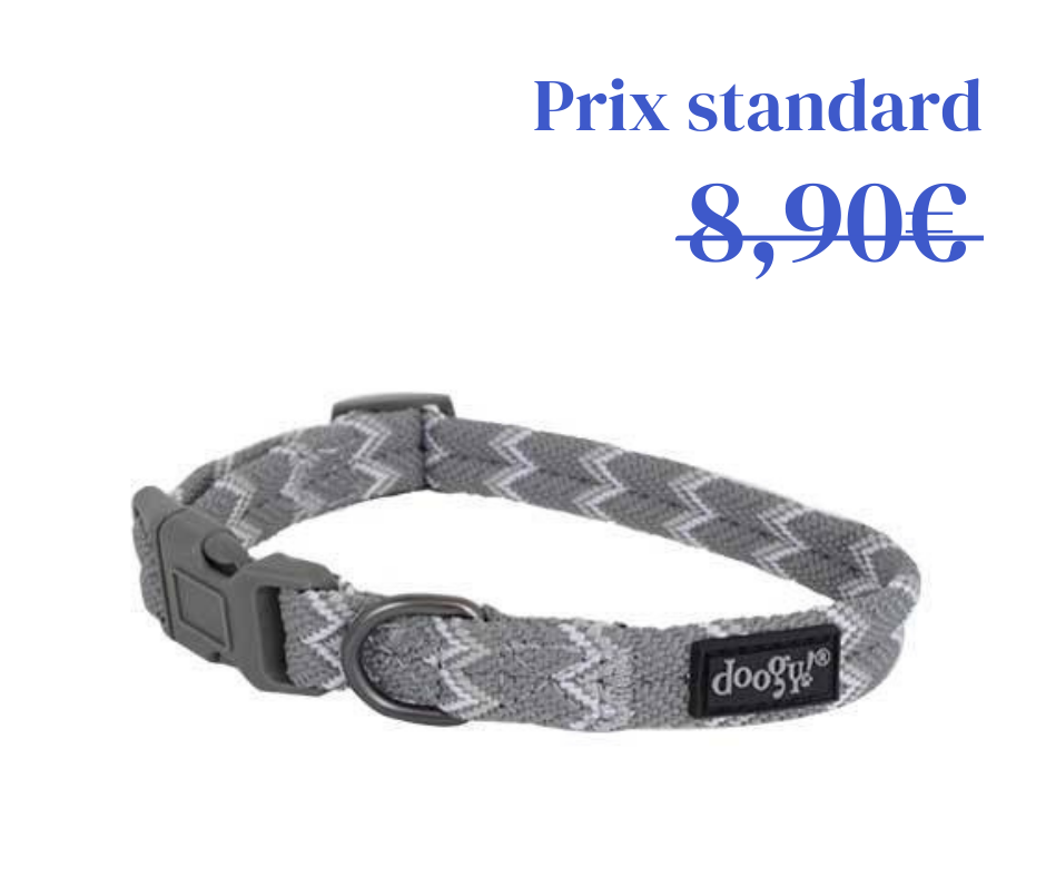 Collier Nylon Brasil Gris - 3 tailles