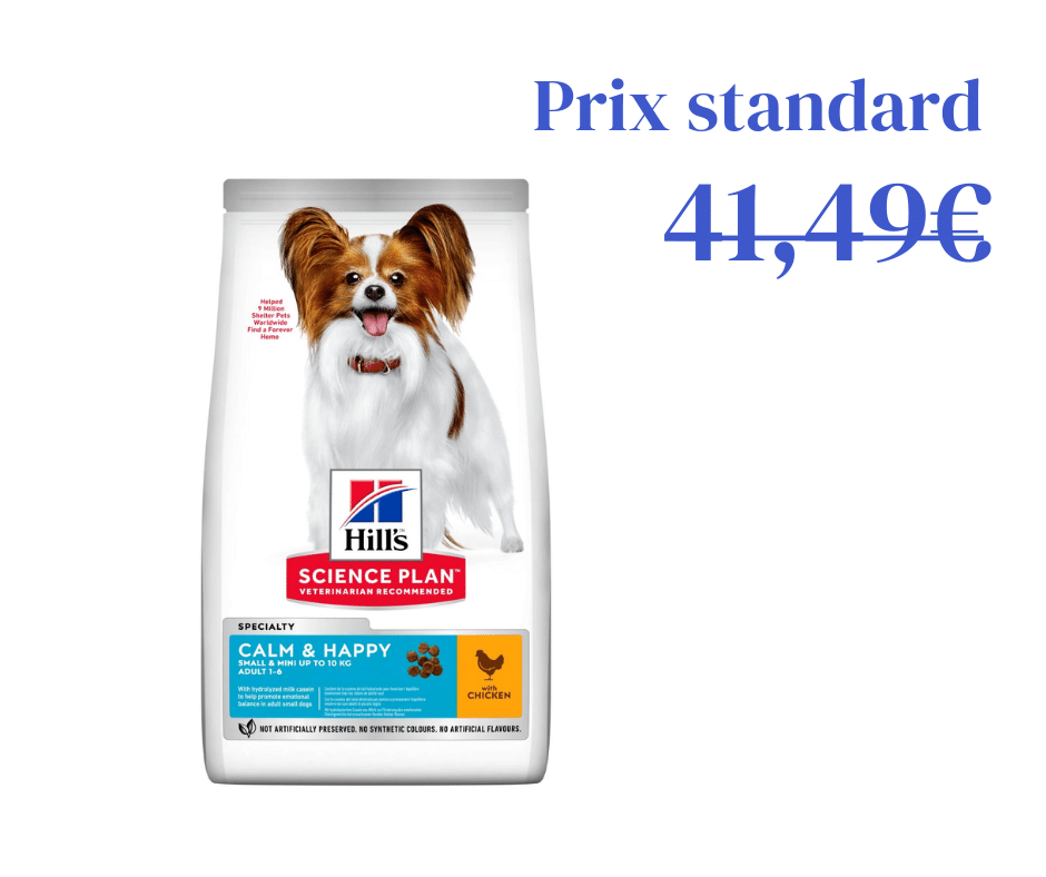 Poulet Calme &amp; Sérénité pour Chien Adulte de Petit et Très Petit Gabarit