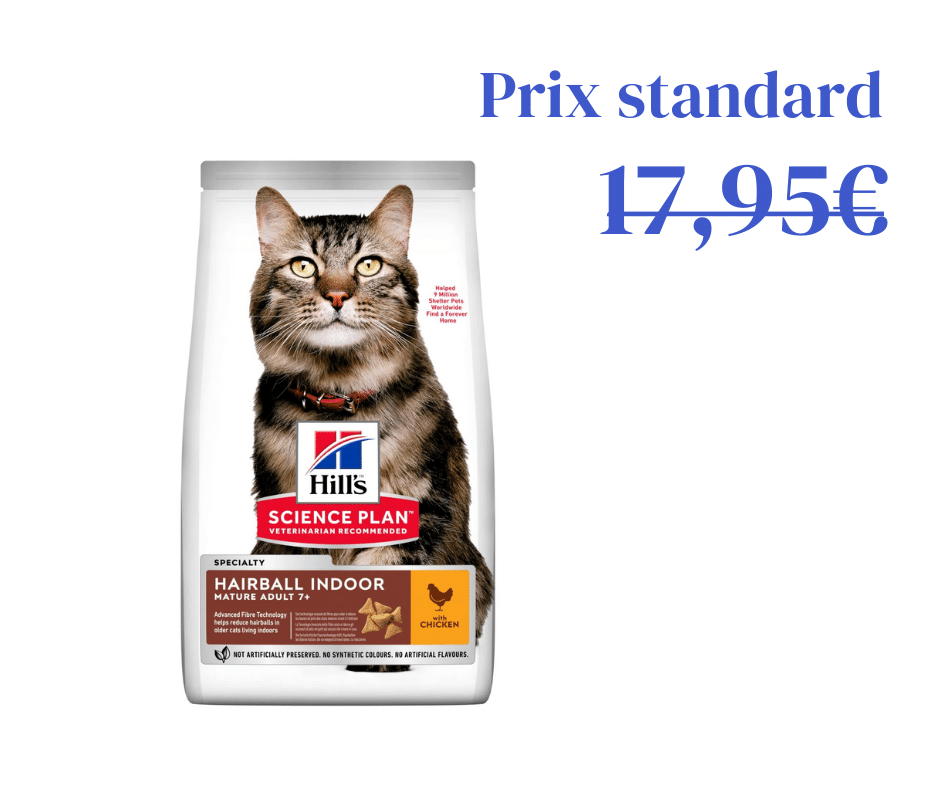 Poulet Hairball &amp; Indoor pour Chat Senior