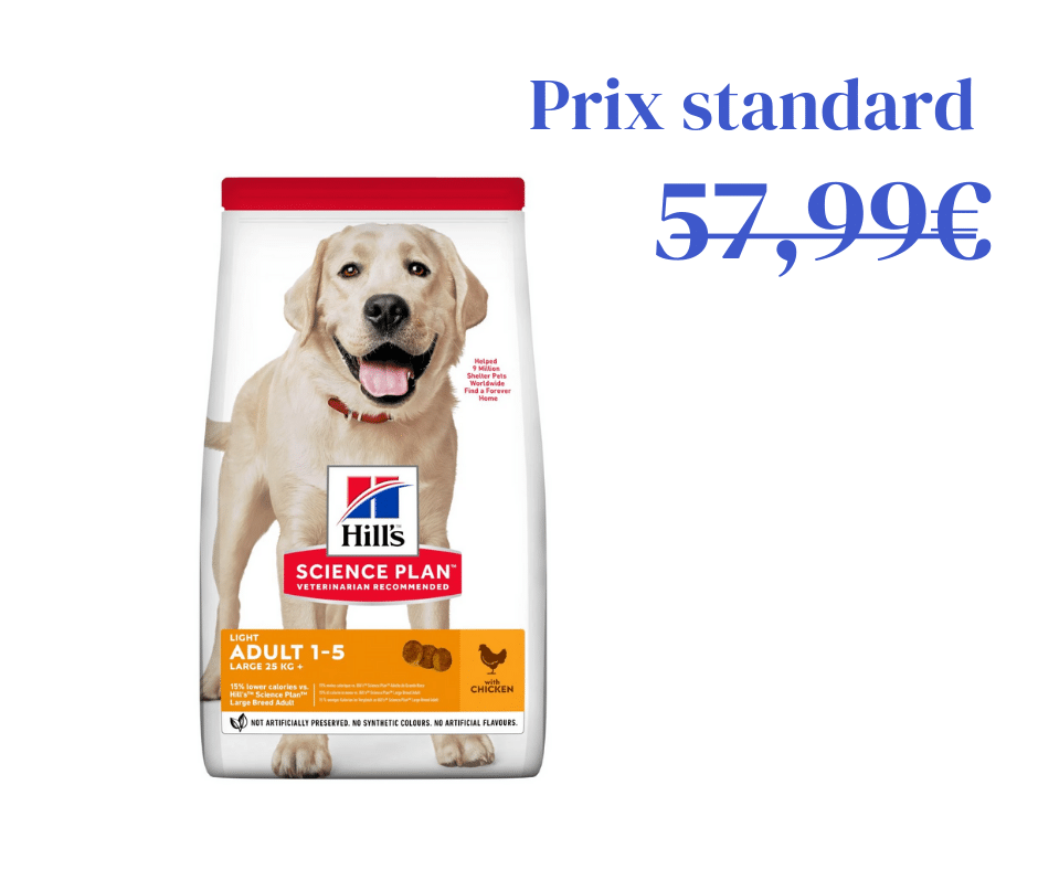 Poulet Light pour Chien Adulte de Grande Taille
