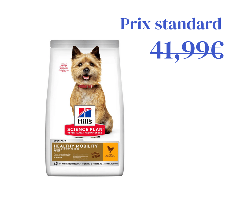 Poulet Mobilité pour Chien Adulte de Petit et Très Petit Gabarit