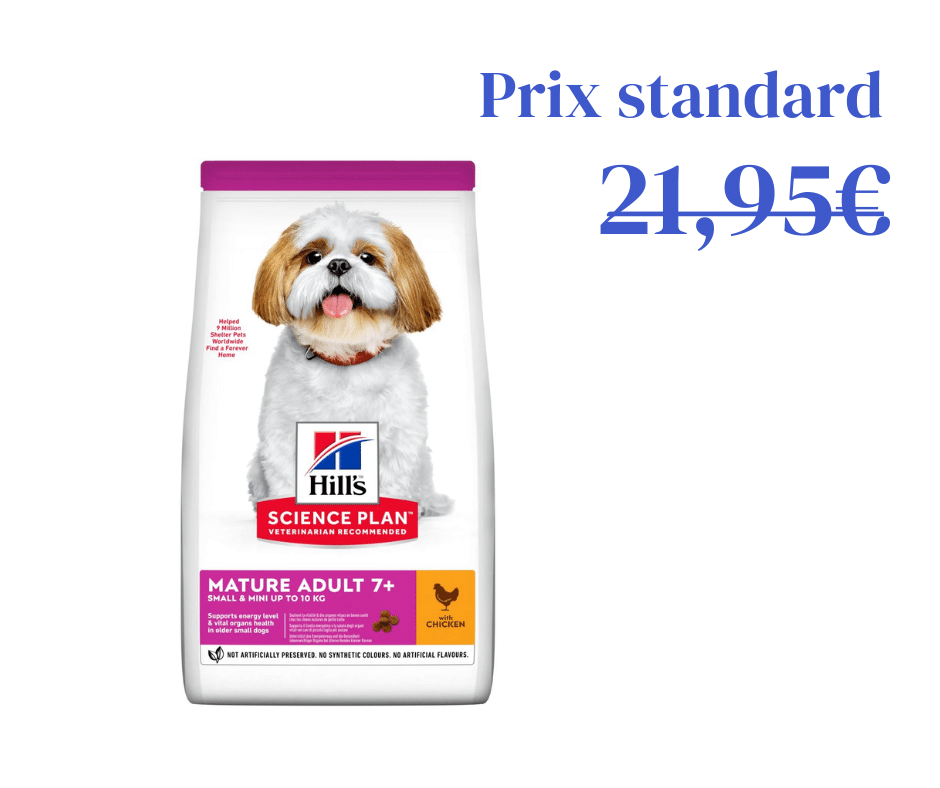 Poulet pour Chien Mature 7+ de Petit et Très Petit Gabarit