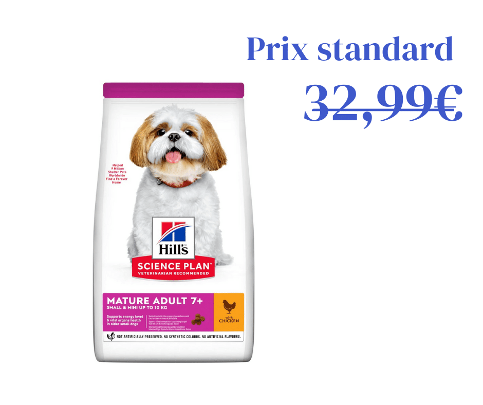 Poulet pour Chien Mature 7+ de Petit et Très Petit Gabarit