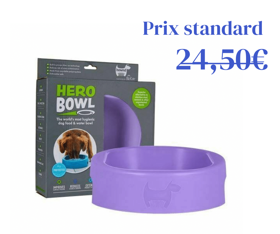 Gamelle HERO Hownd 100% Hygiénique - 5 coloris et 2 tailles