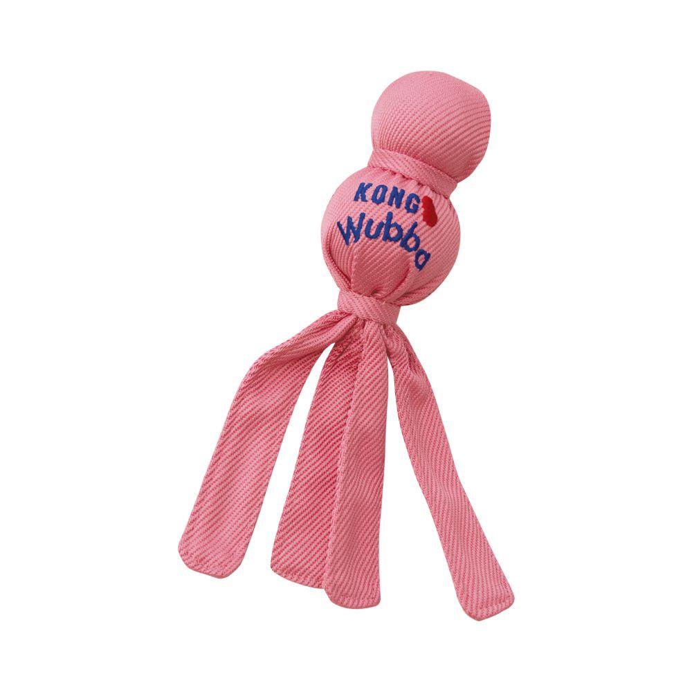 Kong Wubba Puppy - Jouet de Lancer/Rattraper pour Chiot - 2 couleurs