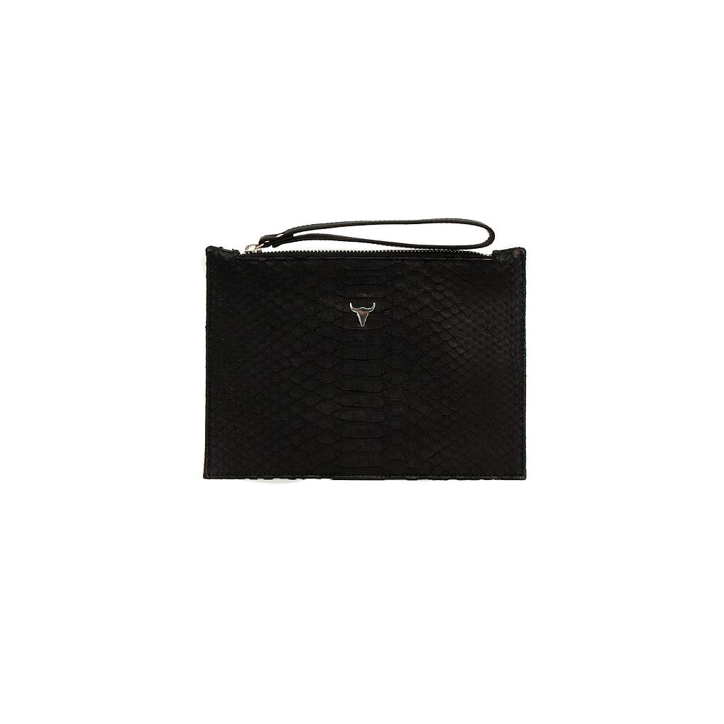 POCHETTE ELLE - PYTHON NOIR