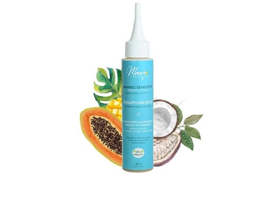 Shampoing doux sans sulfate Mango sensitive Mango Butter