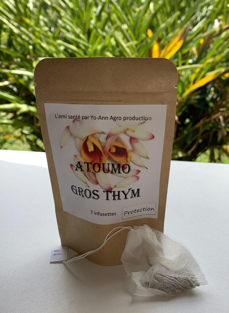 Tisane 15 infusettes Atoumo thym fabriquée en Martinique