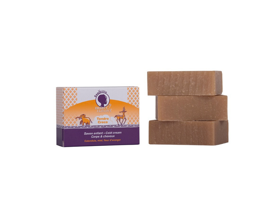 Savon Doux Enfant Bio au Cold Cream Corps et cheveu Tendre croco noireônaturel