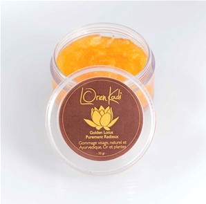 Mini Gommage ayurvédique "Golden Lotus Purement Radieux" LorenKadi 10gr