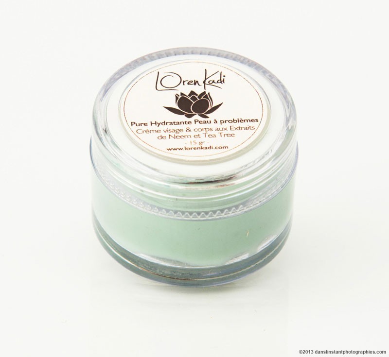 Mini Crème ayurvédique "Pure Hydratante Peau à problèmes" LorenKadi 10gr