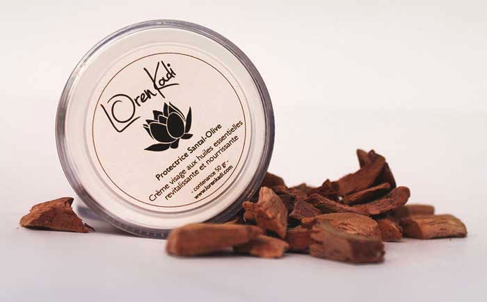Crème ayurvédique "Protectrice Santal-Olive-Rose" Loren Kadi 50 gr