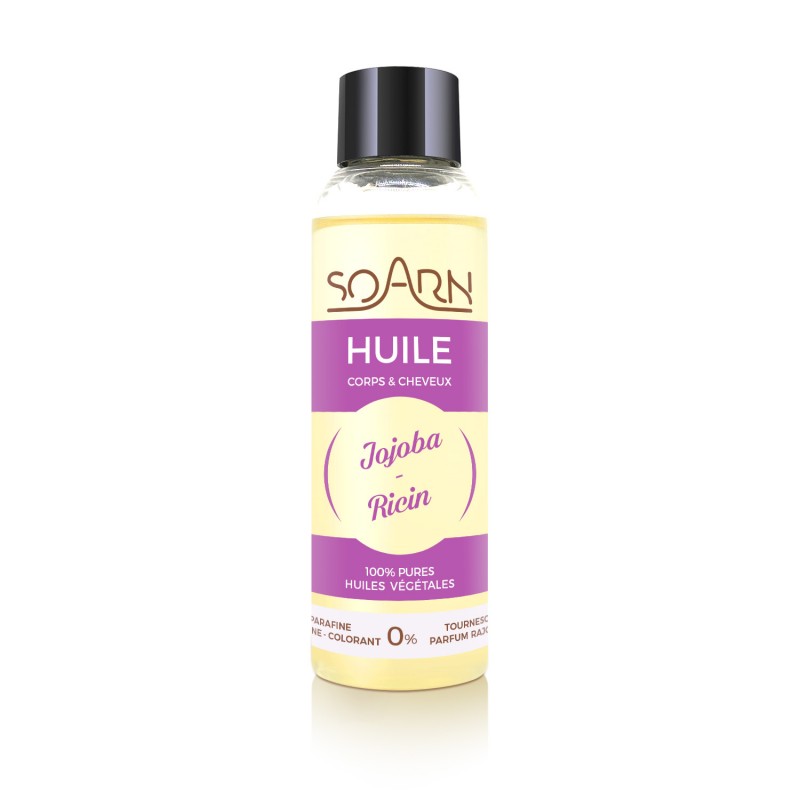 huile ricin et jojoba - 100 ml  SOARN