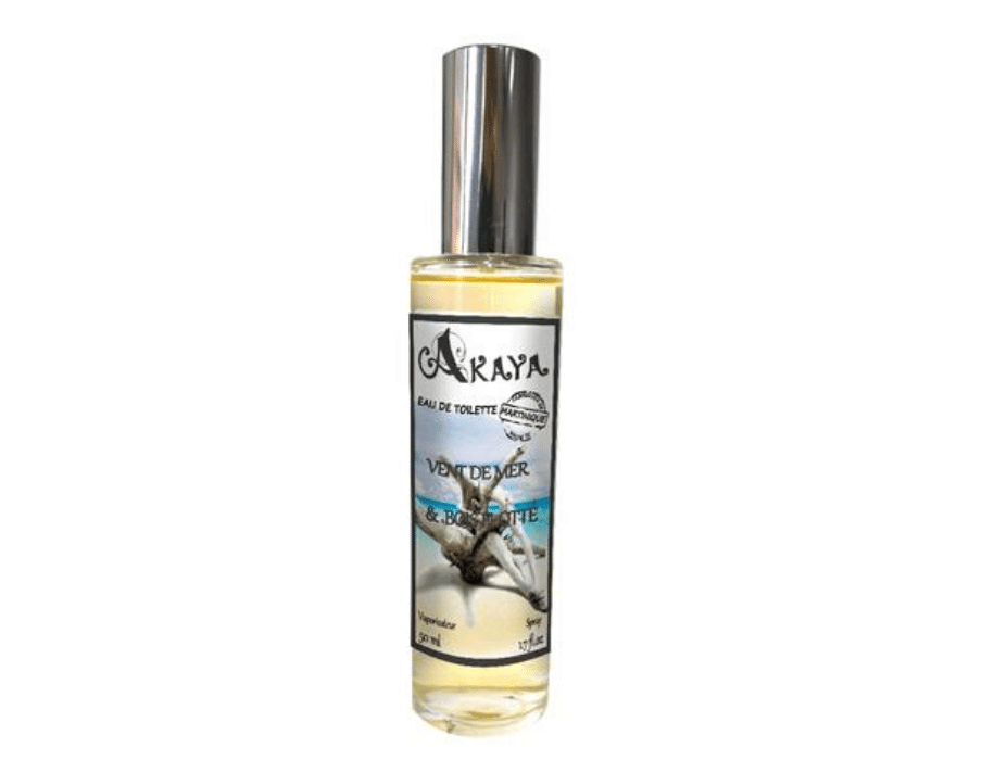 Eau de toilette Vent de mer et bois flotté fabrication artisanale Martinique 30ml AKAYA