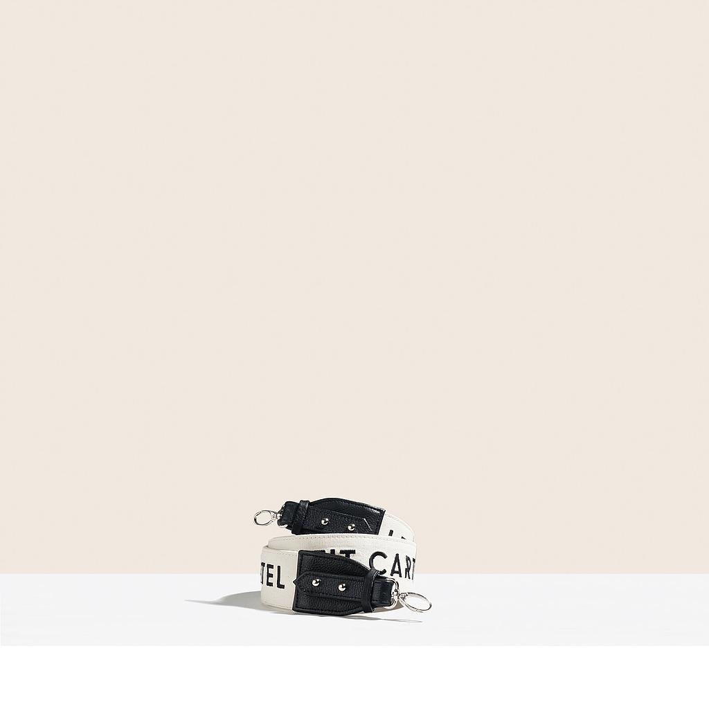 ANSE/BANDOULIÈRE LE PETIT CARTEL - COTON CRÈME BRODÉE NOIR